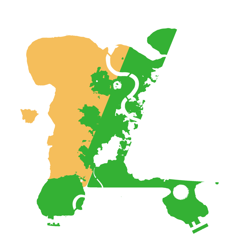 Biome Rust Map: Procedural Map, Size: 3000, Seed: 929001