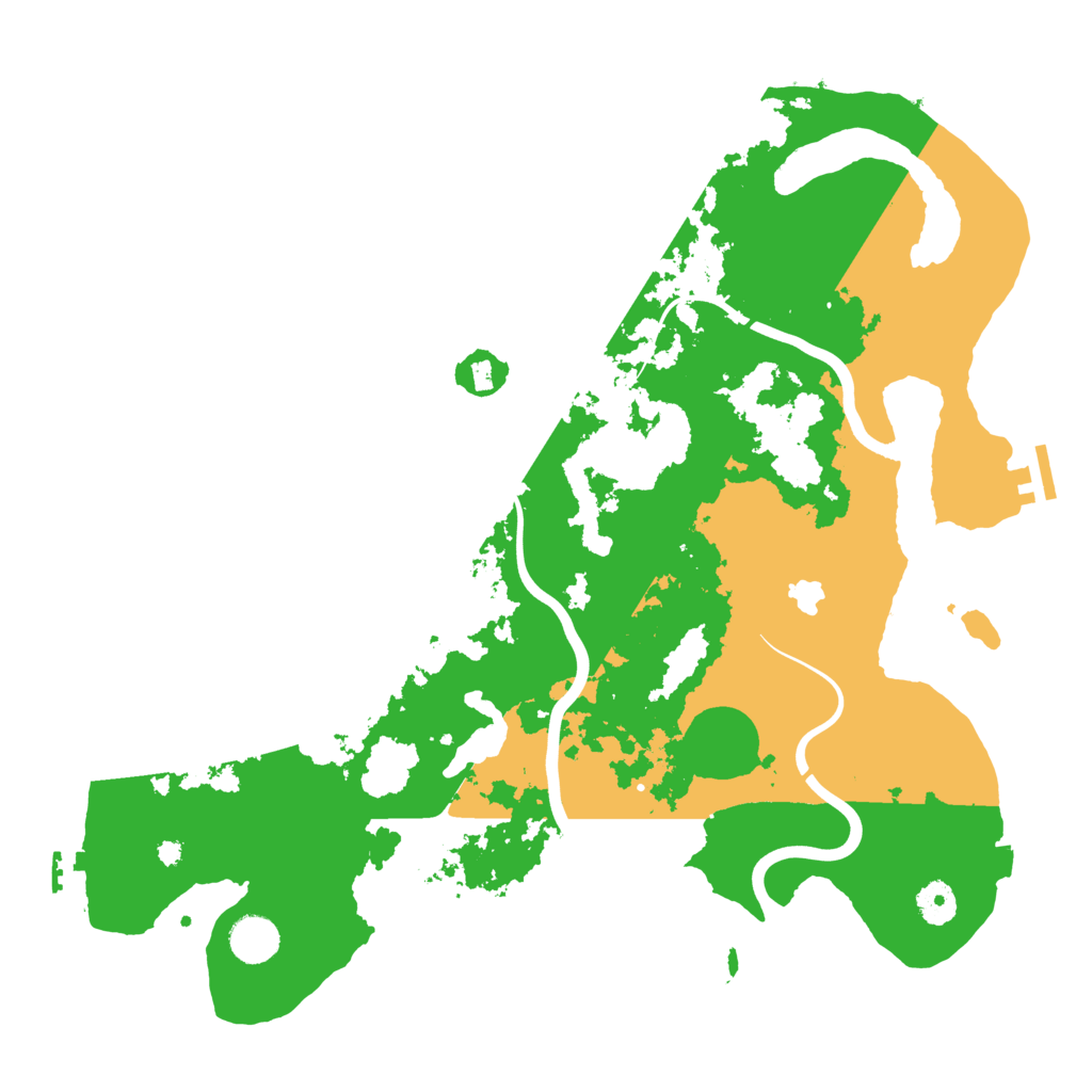 Biome Rust Map: Procedural Map, Size: 4000, Seed: 1235461