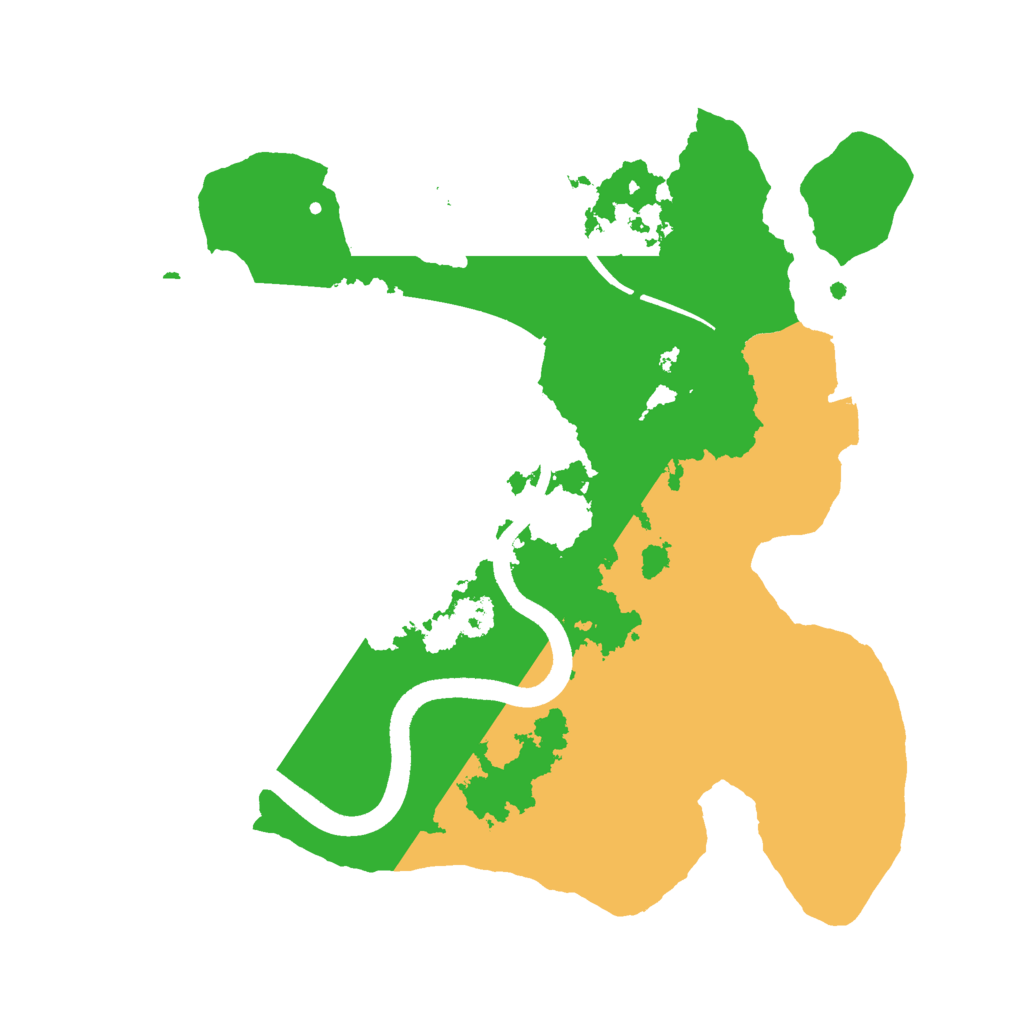Biome Rust Map: Procedural Map, Size: 2500, Seed: 145687045