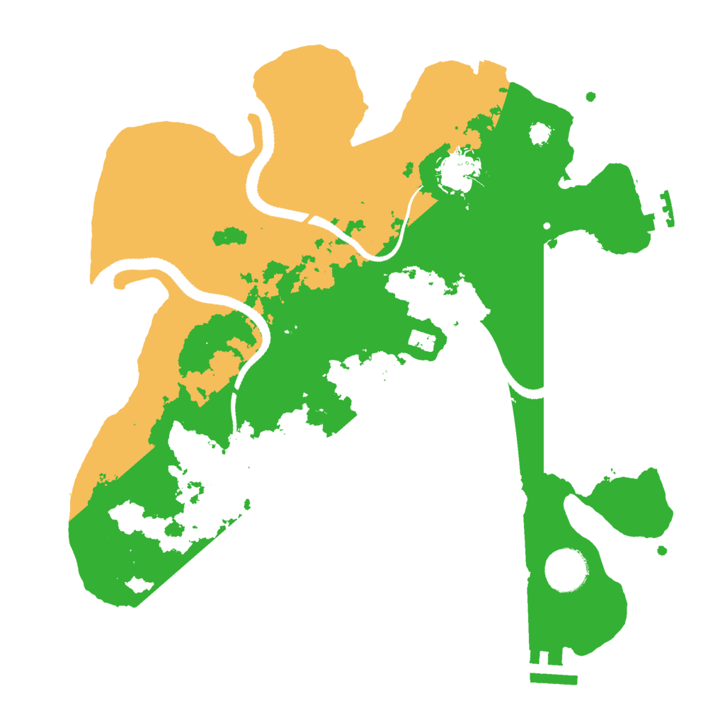 Biome Rust Map: Procedural Map, Size: 3000, Seed: 838320657