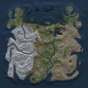 Thumbnail Rust Map: Procedural Map, Size: 4250, Seed: 919842725, 17 Monuments