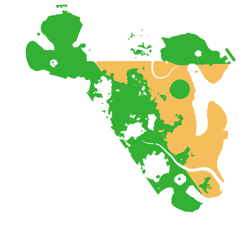 Biome Rust Map: Procedural Map, Size: 3300, Seed: 2005248273