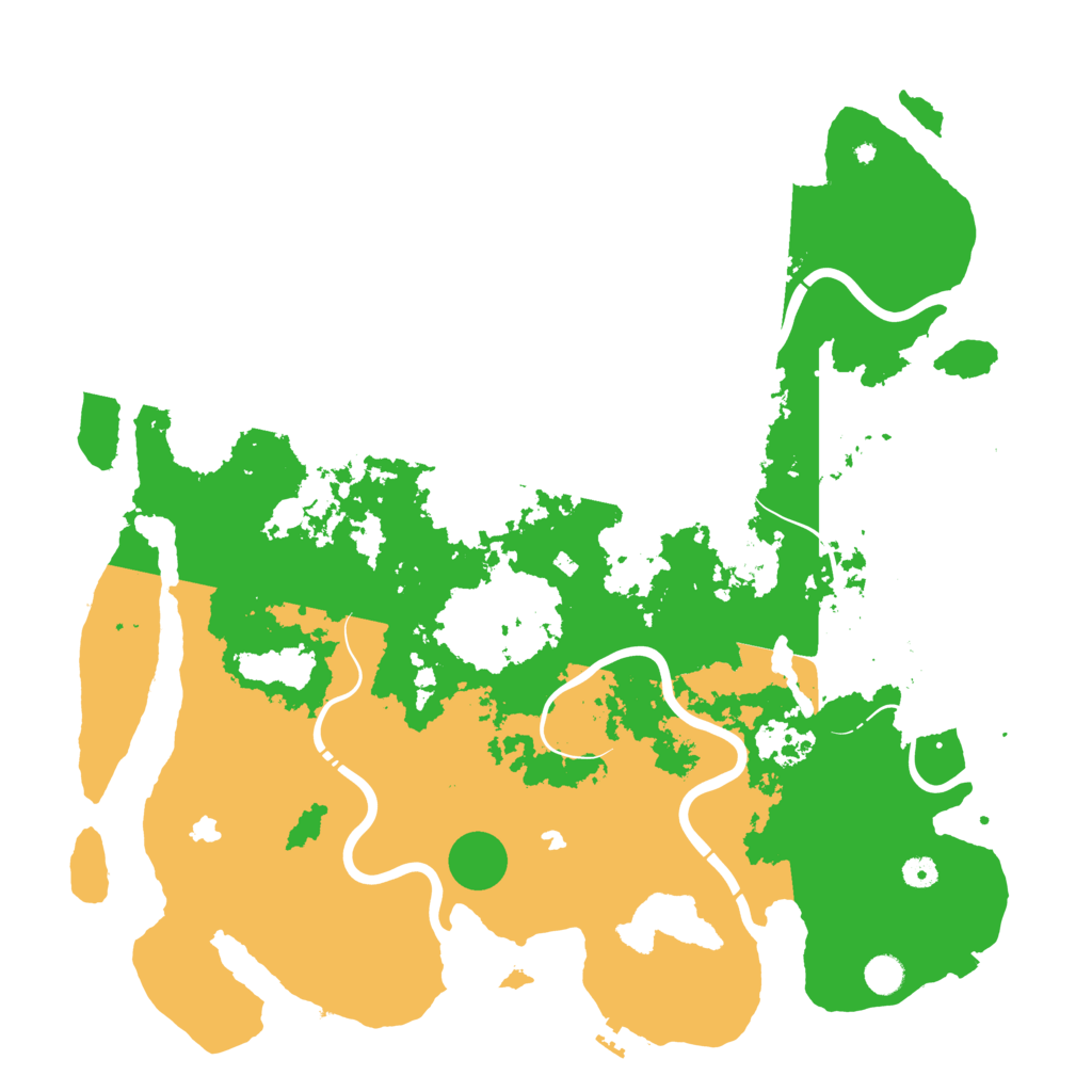 Biome Rust Map: Procedural Map, Size: 4900, Seed: 2095167