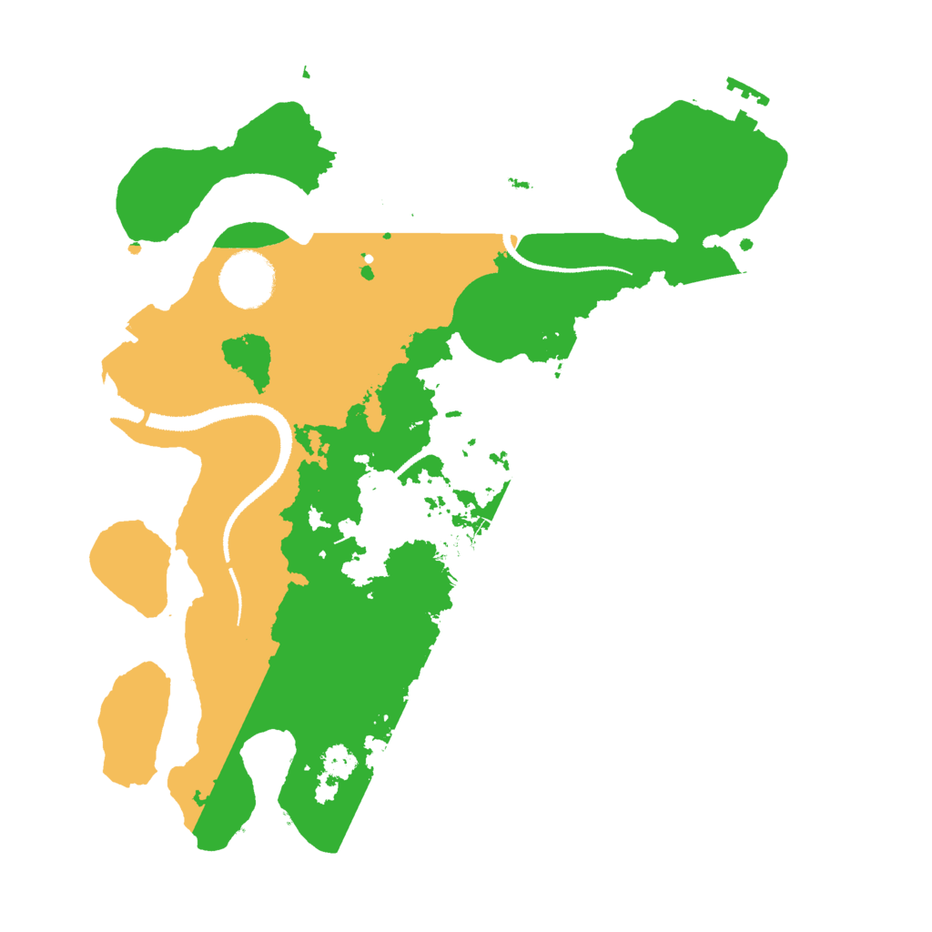 Biome Rust Map: Procedural Map, Size: 3000, Seed: 136538