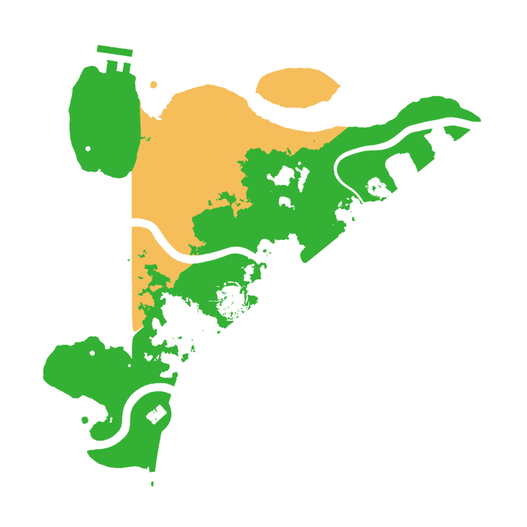 Biome Rust Map: Procedural Map, Size: 3000, Seed: 1922612086