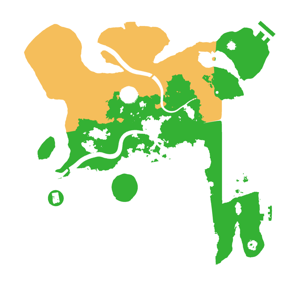 Biome Rust Map: Procedural Map, Size: 3000, Seed: 21018