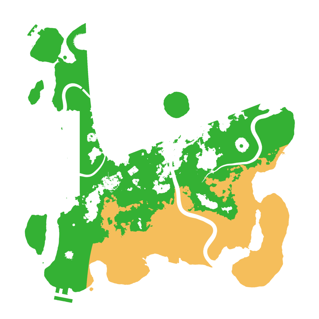 Biome Rust Map: Procedural Map, Size: 3500, Seed: 648272