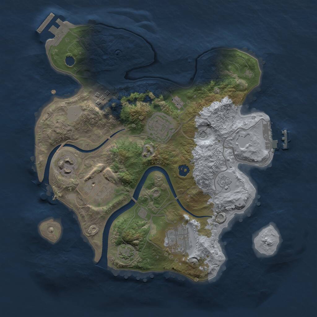 Rust Map: Procedural Map, Size: 2700, Seed: 1773144113, 11 Monuments