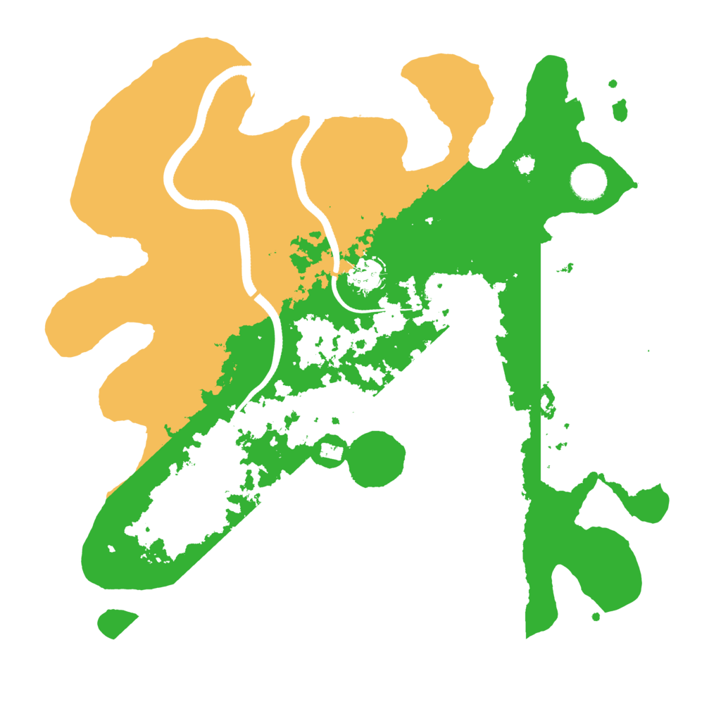 Biome Rust Map: Procedural Map, Size: 3500, Seed: 399650199