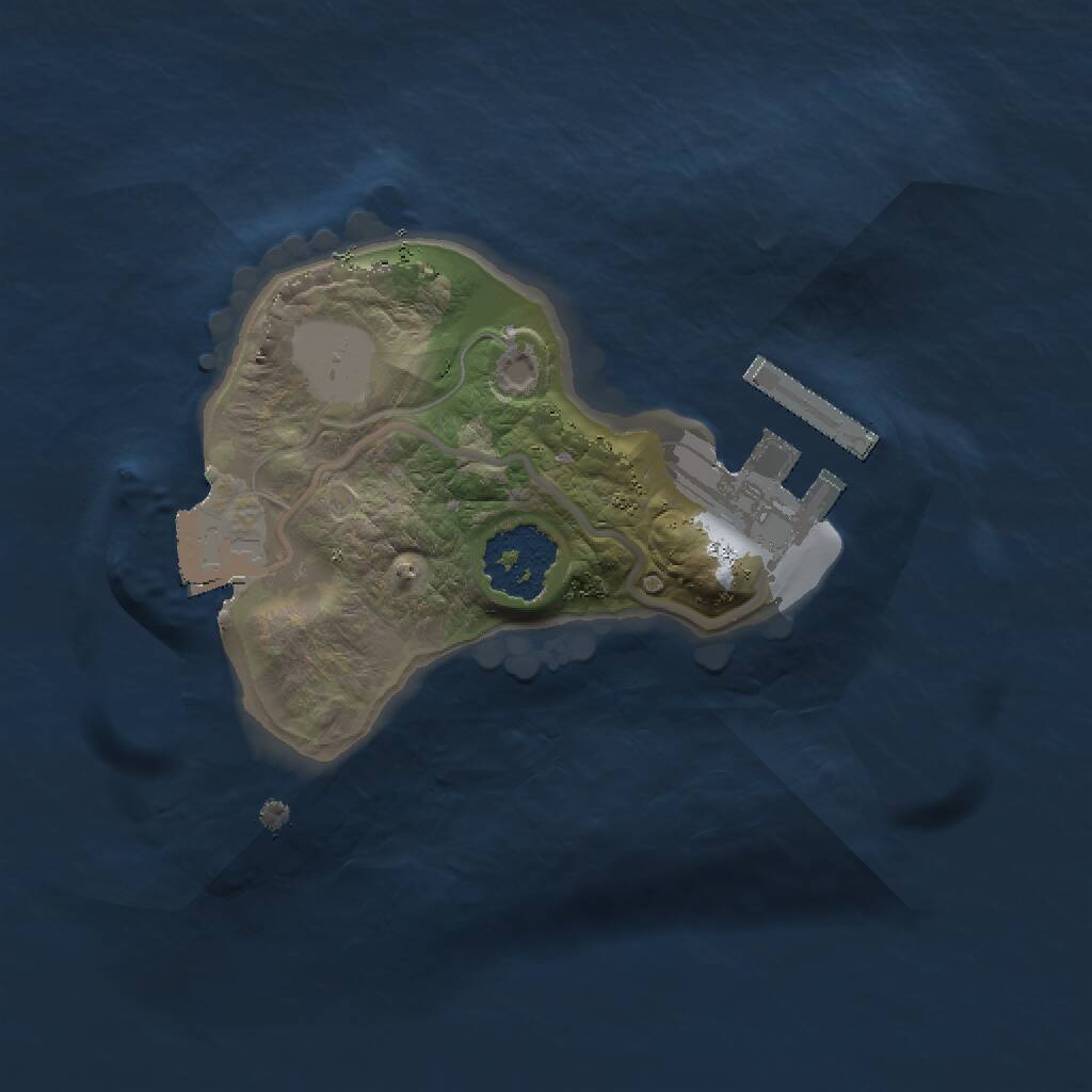 Rust Map: Procedural Map, Size: 1500, Seed: 1384938434, 2 Monuments