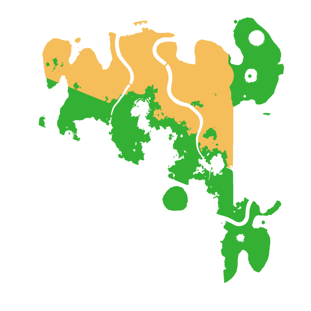 Biome Rust Map: Procedural Map, Size: 3500, Seed: 65387864