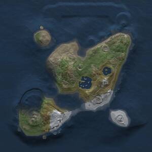 Thumbnail Rust Map: Procedural Map, Size: 1750, Seed: 591581952, 2 Monuments