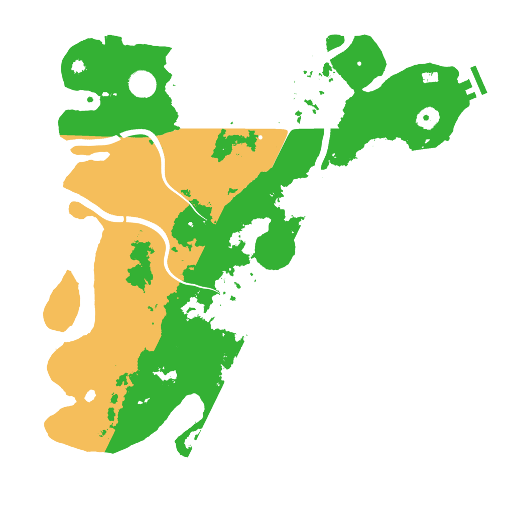 Biome Rust Map: Procedural Map, Size: 3500, Seed: 2054940611