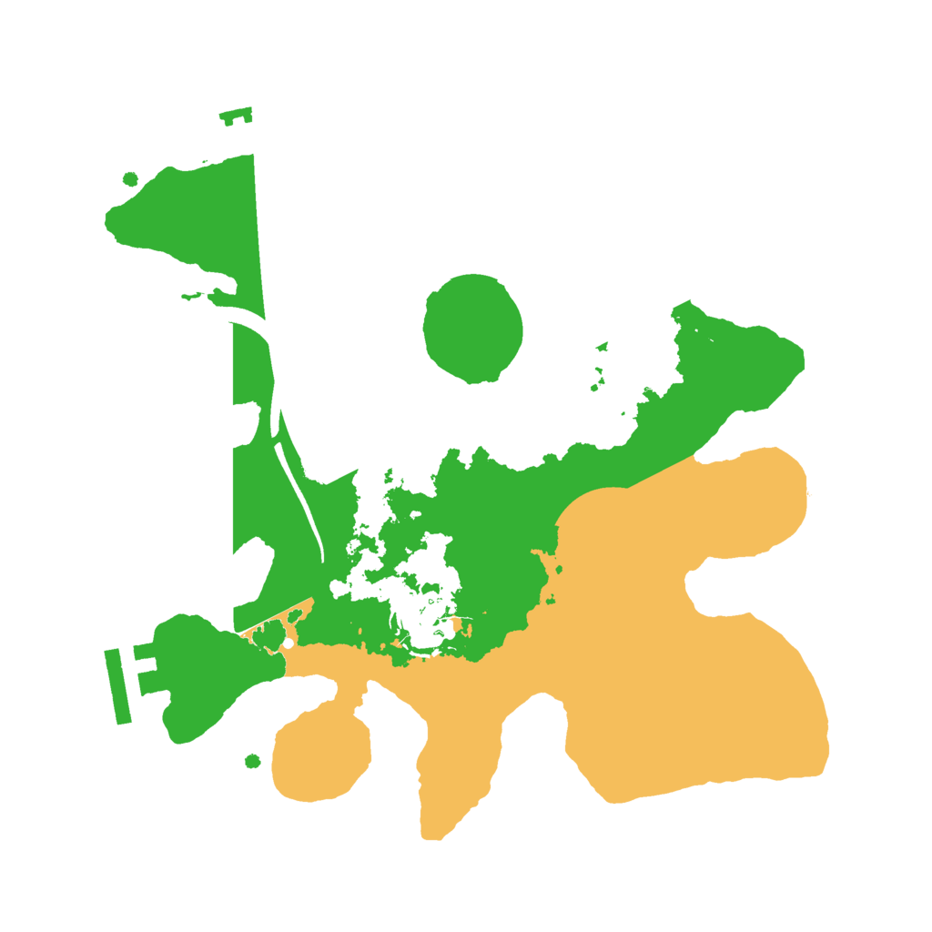 Biome Rust Map: Procedural Map, Size: 2500, Seed: 908344666