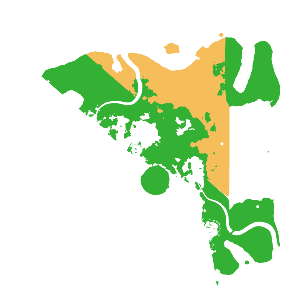 Biome Rust Map: Procedural Map, Size: 3000, Seed: 45436