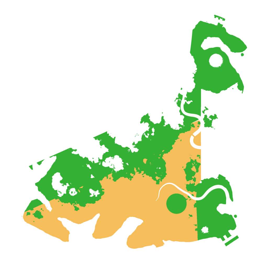 Biome Rust Map: Procedural Map, Size: 3500, Seed: 690256472