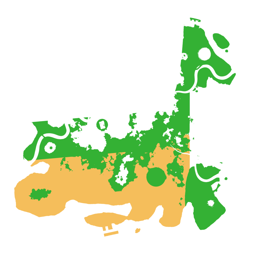 Biome Rust Map: Procedural Map, Size: 3500, Seed: 87298076