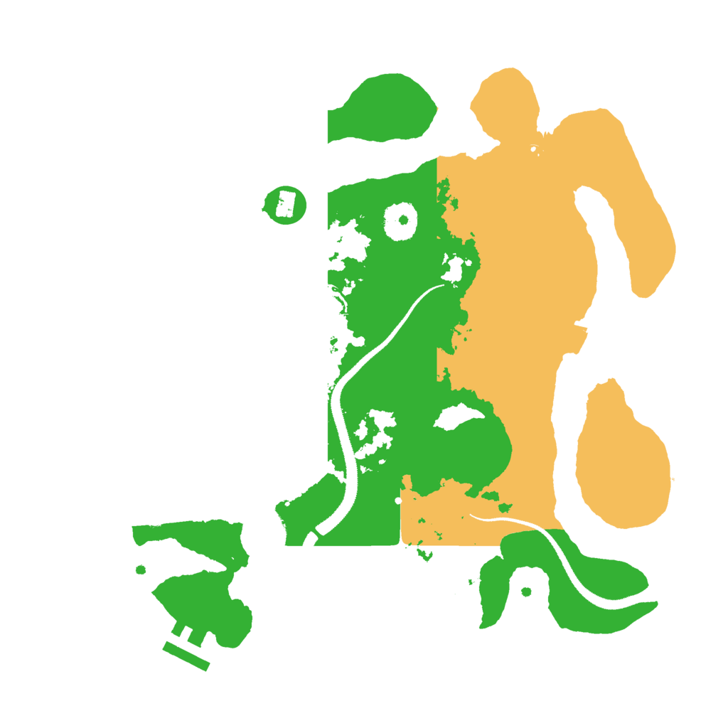 Biome Rust Map: Procedural Map, Size: 3000, Seed: 184653