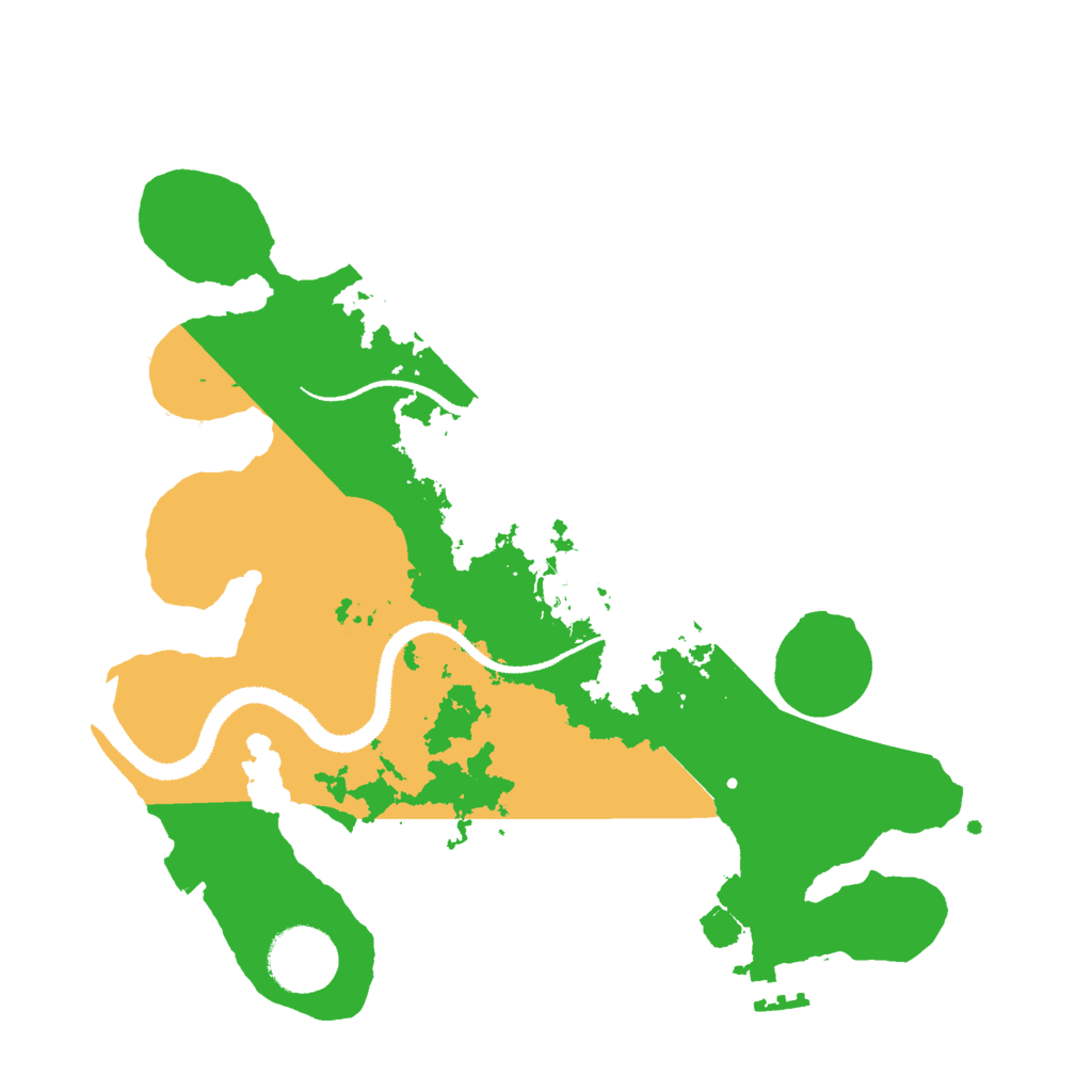 Biome Rust Map: Procedural Map, Size: 3000, Seed: 548395956