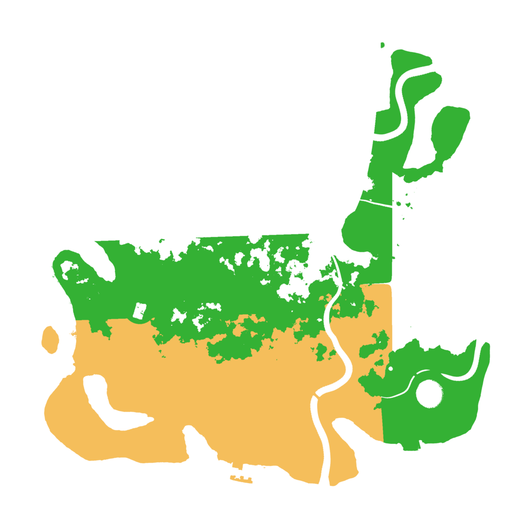 Biome Rust Map: Procedural Map, Size: 3500, Seed: 31071985