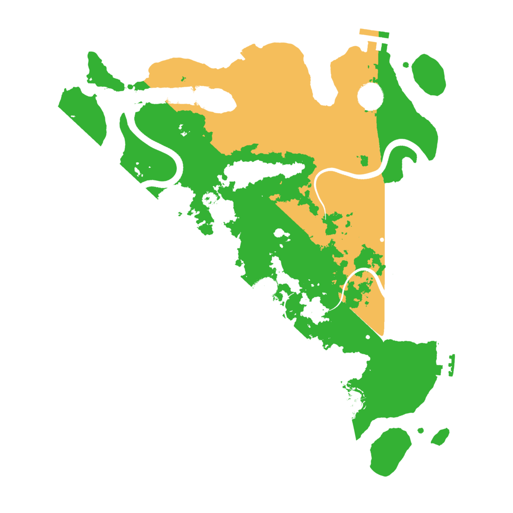 Biome Rust Map: Procedural Map, Size: 3500, Seed: 1442393502