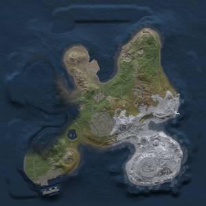 Thumbnail Rust Map: Procedural Map, Size: 2000, Seed: 1331288570, 7 Monuments
