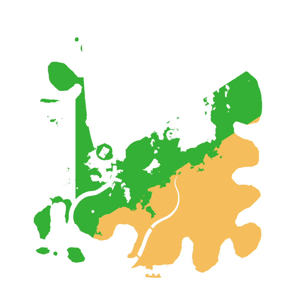 Biome Rust Map: Procedural Map, Size: 3000, Seed: 1752591639