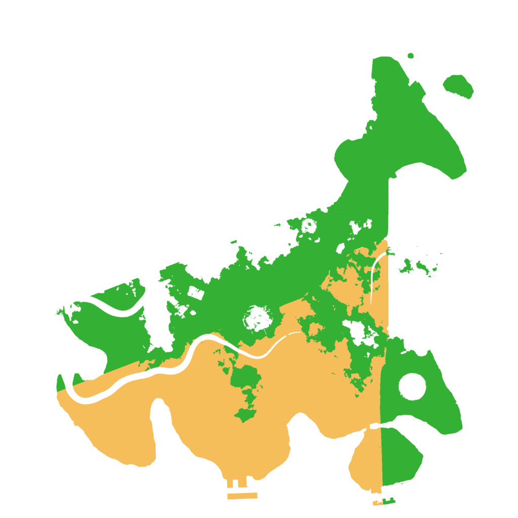 Biome Rust Map: Procedural Map, Size: 3500, Seed: 558693633