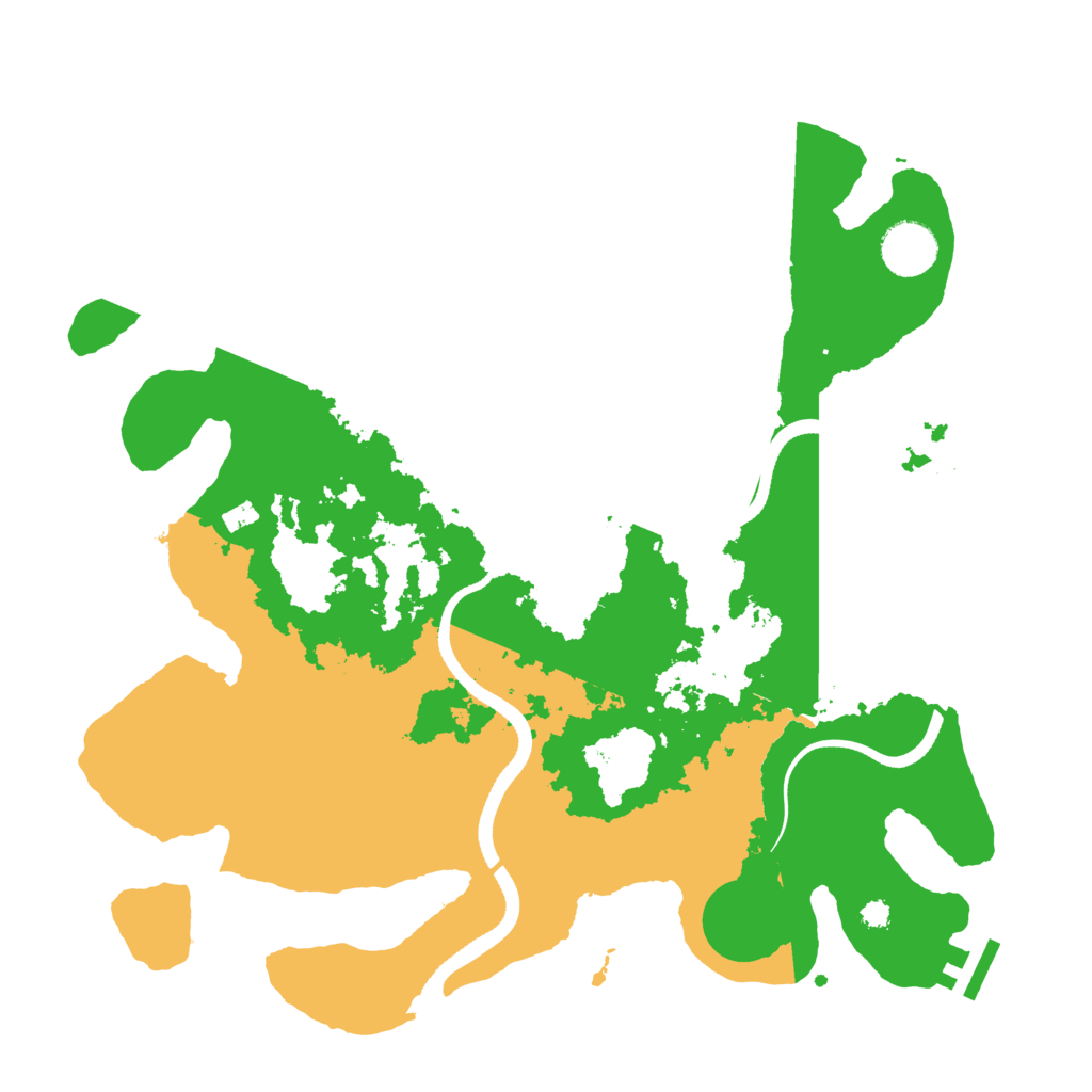 Biome Rust Map: Procedural Map, Size: 3500, Seed: 840690340