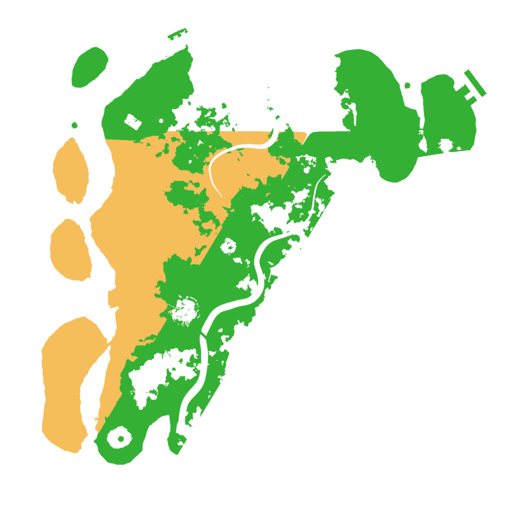 Biome Rust Map: Procedural Map, Size: 3500, Seed: 130848