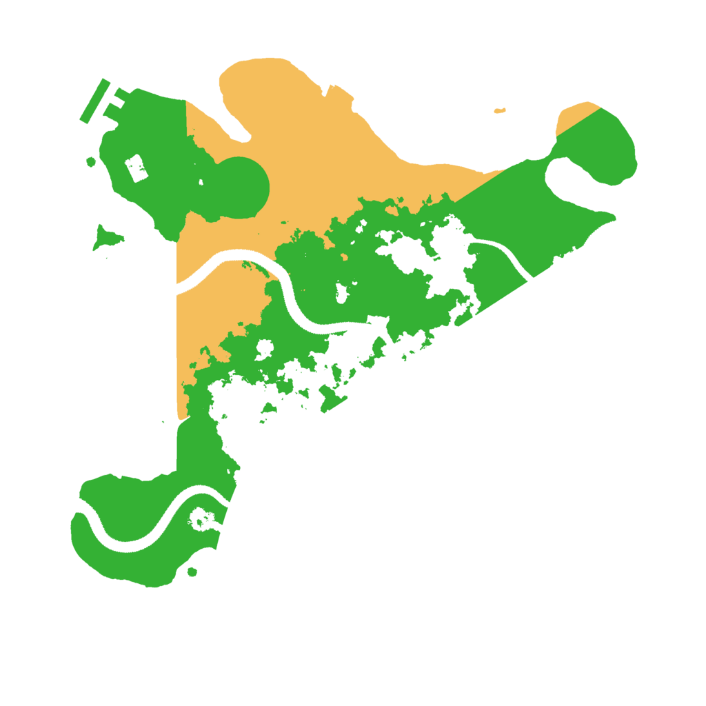 Biome Rust Map: Procedural Map, Size: 3000, Seed: 12489