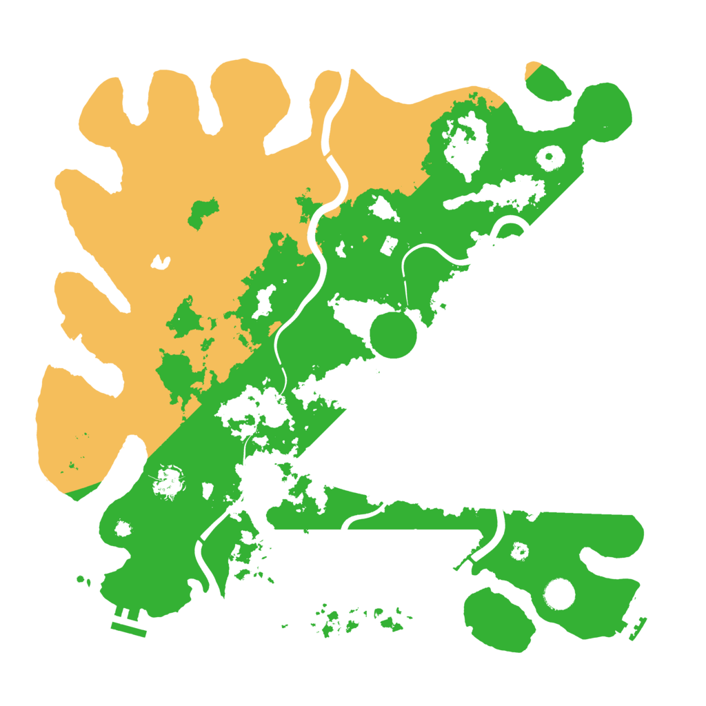 Biome Rust Map: Procedural Map, Size: 4000, Seed: 51048634
