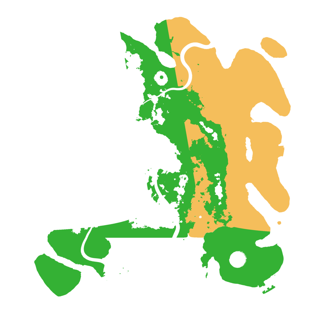 Biome Rust Map: Procedural Map, Size: 3500, Seed: 425871