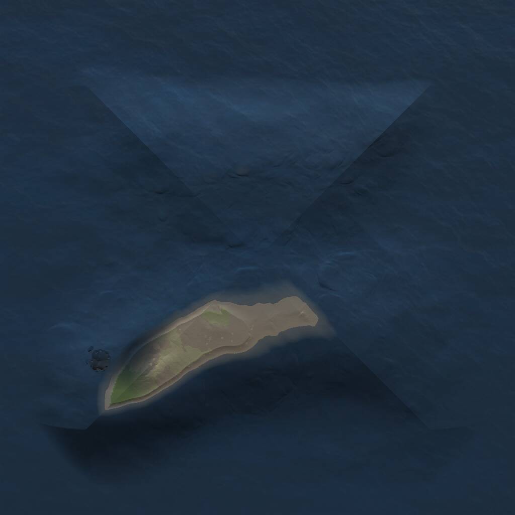 Rust Map: Procedural Map, Size: 1000, Seed: 19416, 1 Monuments