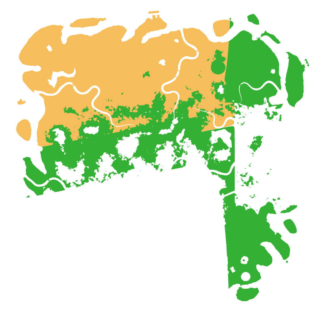 Biome Rust Map: Procedural Map, Size: 6000, Seed: 331312729