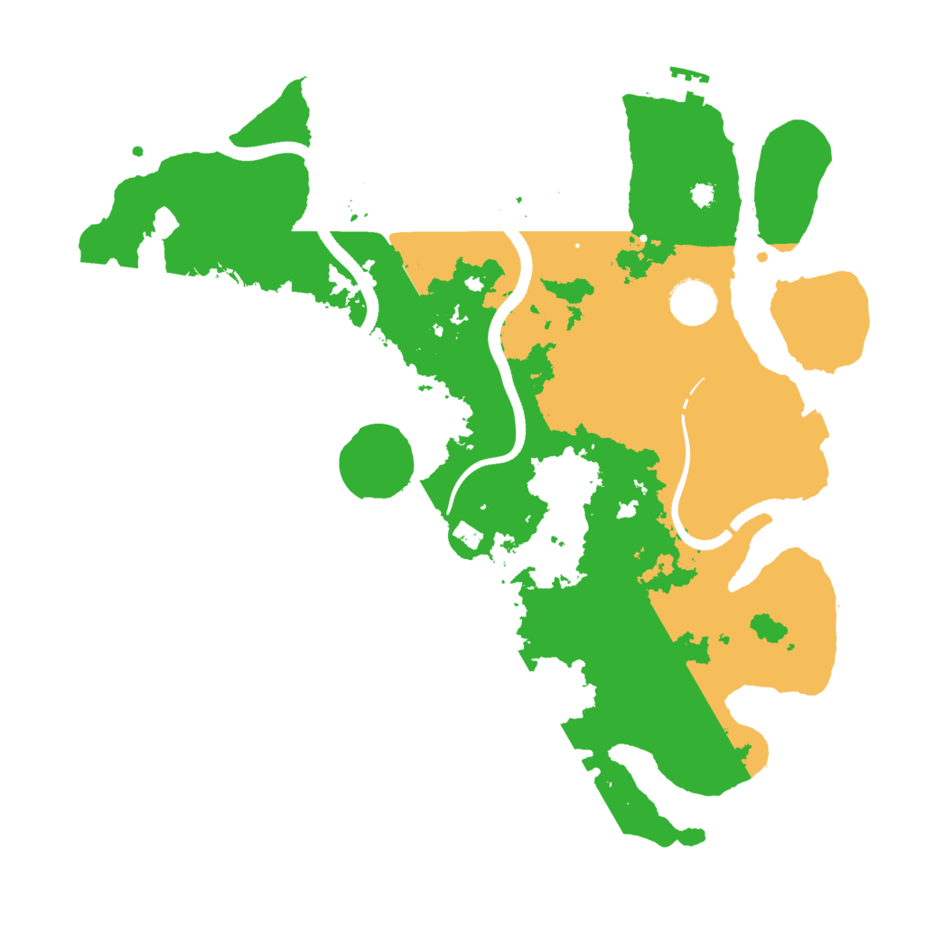 Biome Rust Map: Procedural Map, Size: 3500, Seed: 3697