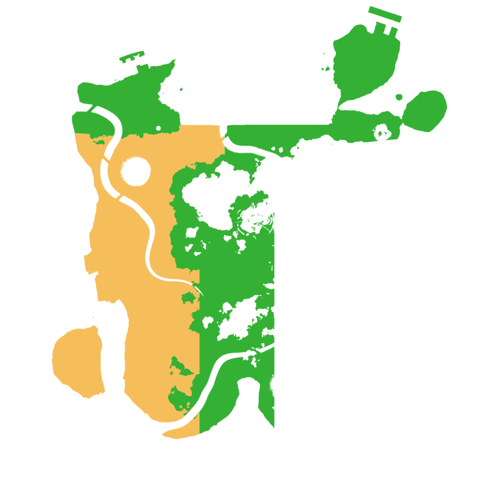 Biome Rust Map: Procedural Map, Size: 3000, Seed: 6150