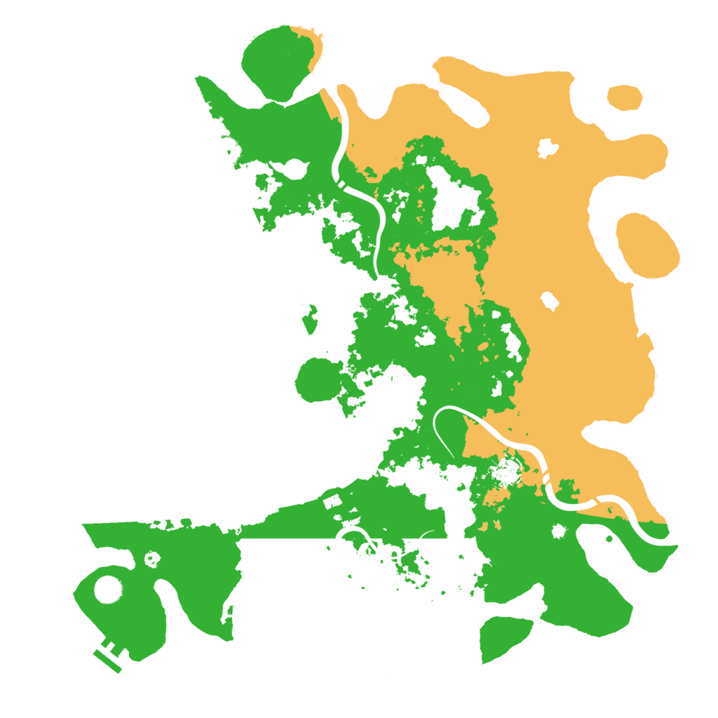 Biome Rust Map: Procedural Map, Size: 4500, Seed: 857481550