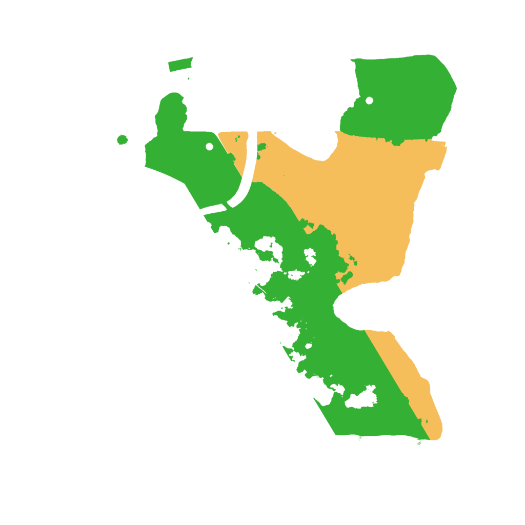 Biome Rust Map: Procedural Map, Size: 2100, Seed: 1260677760
