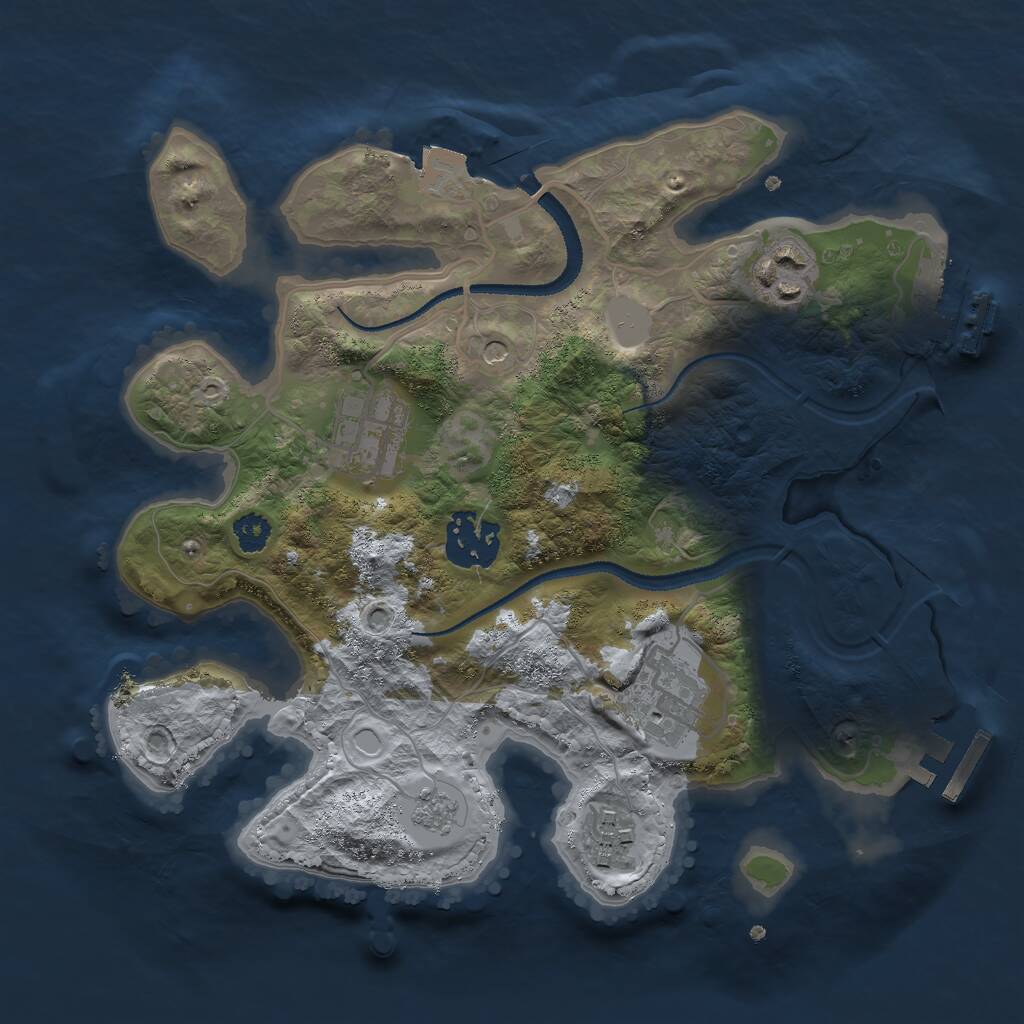 Rust Map: Procedural Map, Size: 2700, Seed: 1773230512, 10 Monuments