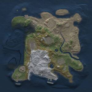 Thumbnail Rust Map: Procedural Map, Size: 3000, Seed: 390052068, 13 Monuments