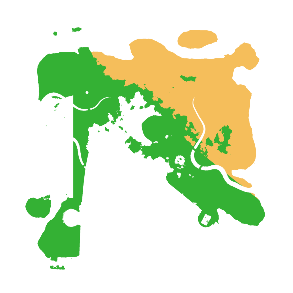 Biome Rust Map: Procedural Map, Size: 3000, Seed: 390052068