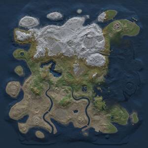 Thumbnail Rust Map: Procedural Map, Size: 4000, Seed: 1448019357, 15 Monuments