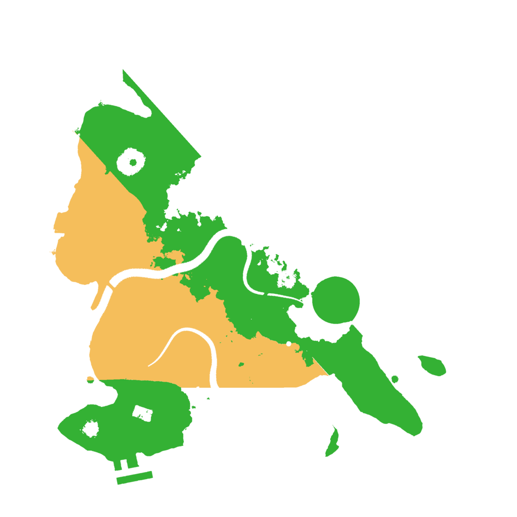 Biome Rust Map: Procedural Map, Size: 2900, Seed: 5000