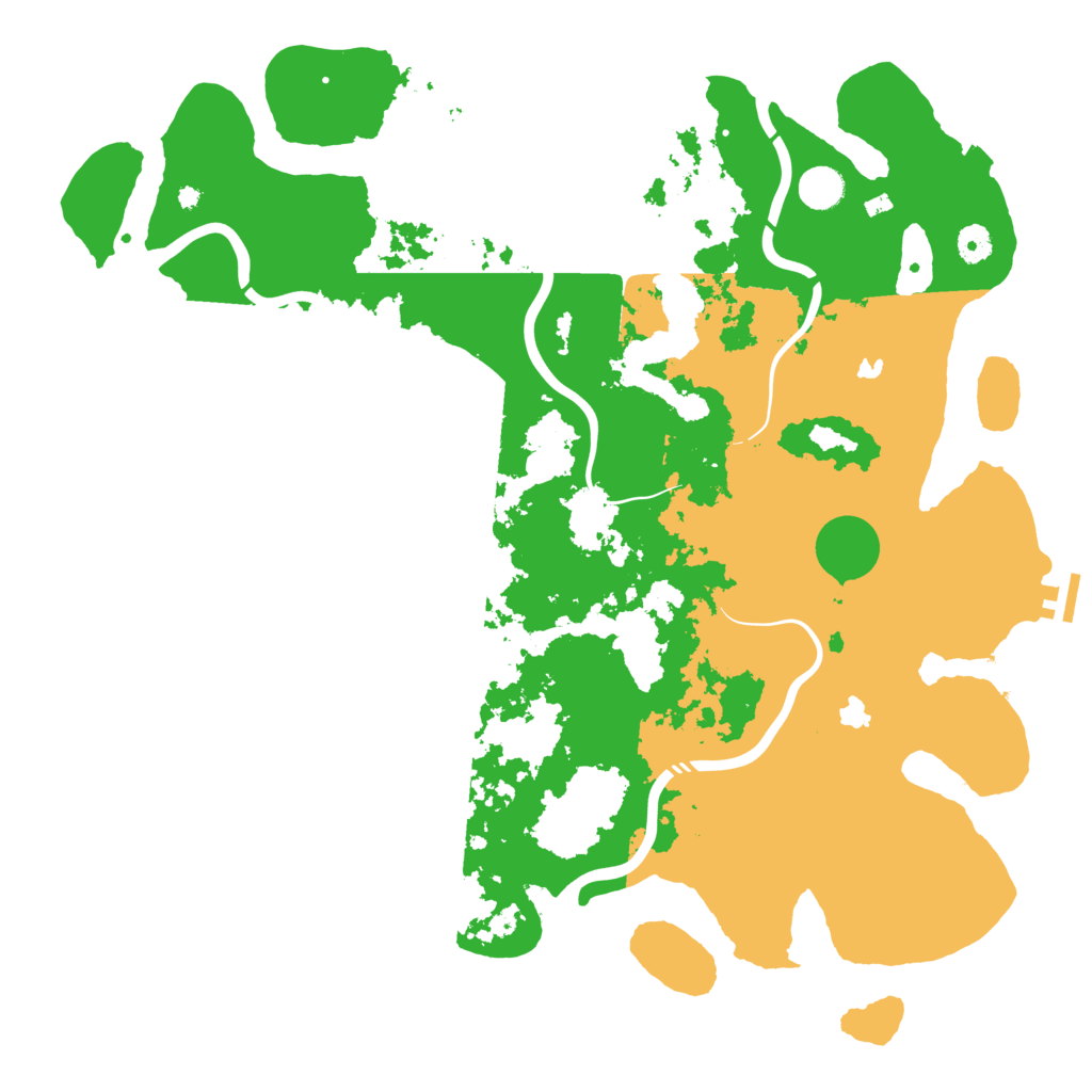 Biome Rust Map: Procedural Map, Size: 4500, Seed: 1331790077