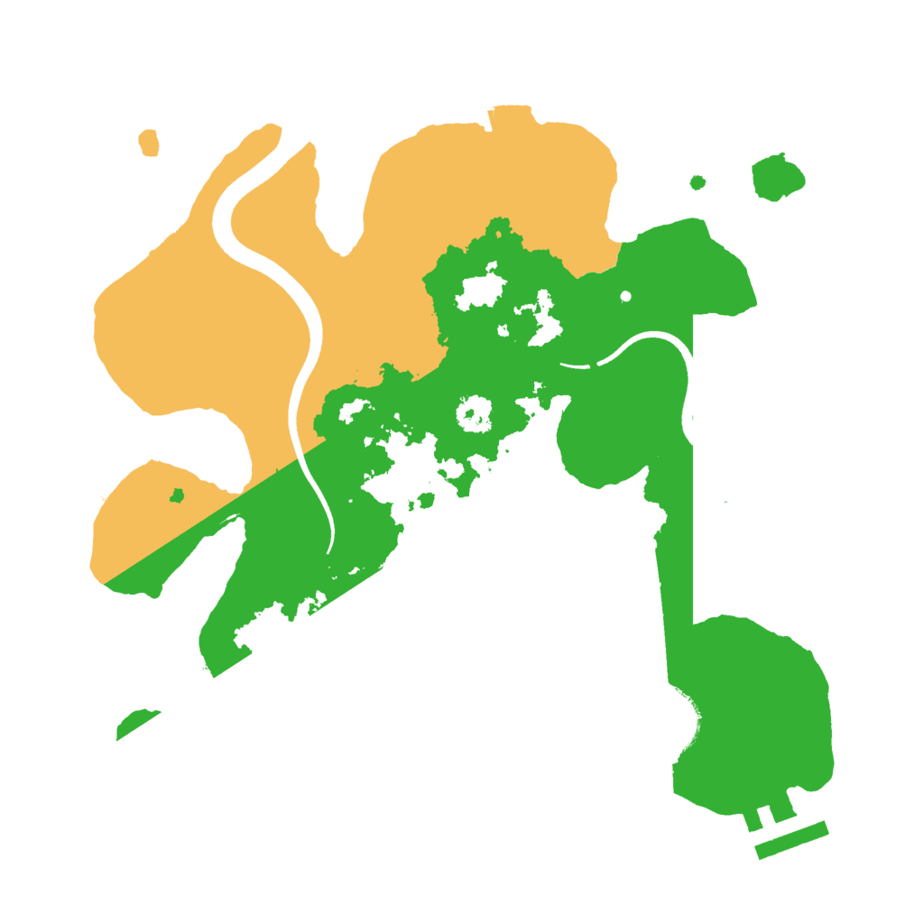 Biome Rust Map: Procedural Map, Size: 2500, Seed: 1685275398