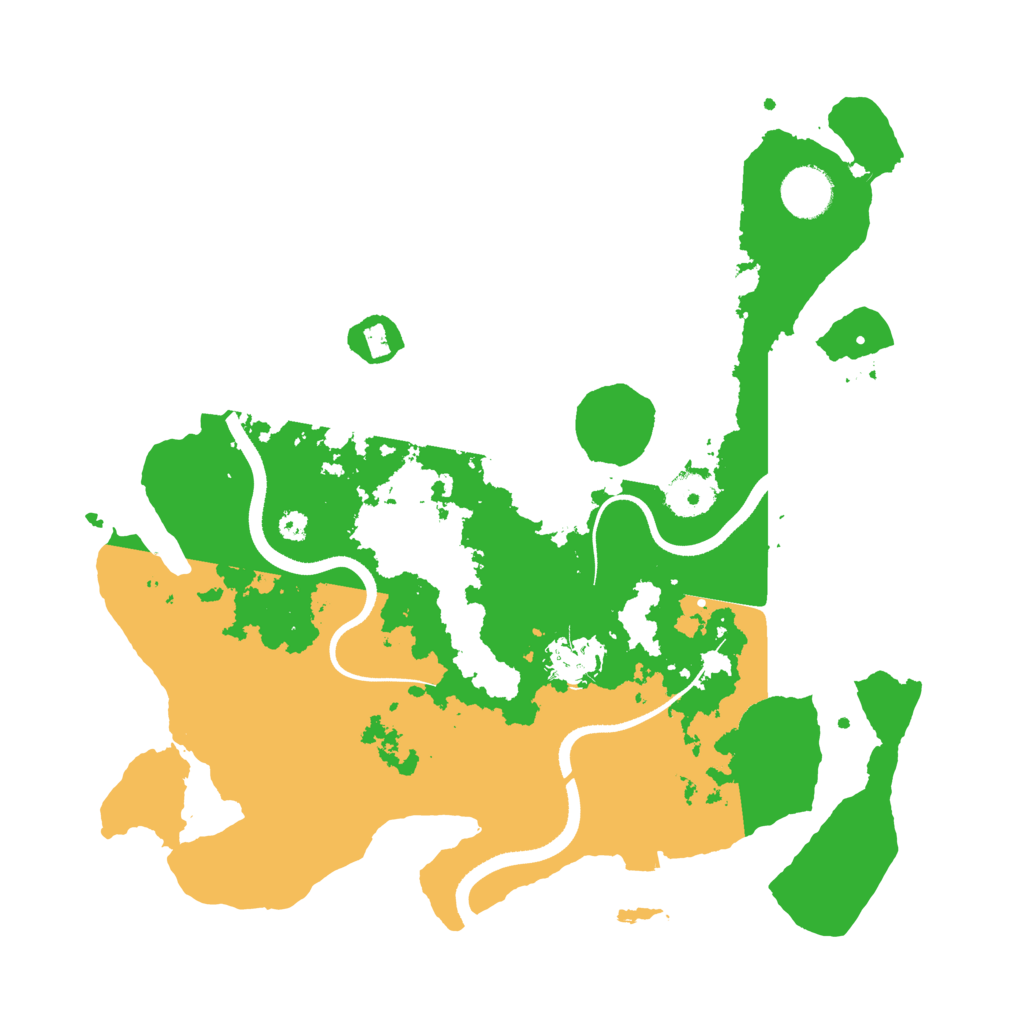 Biome Rust Map: Procedural Map, Size: 3500, Seed: 7778321