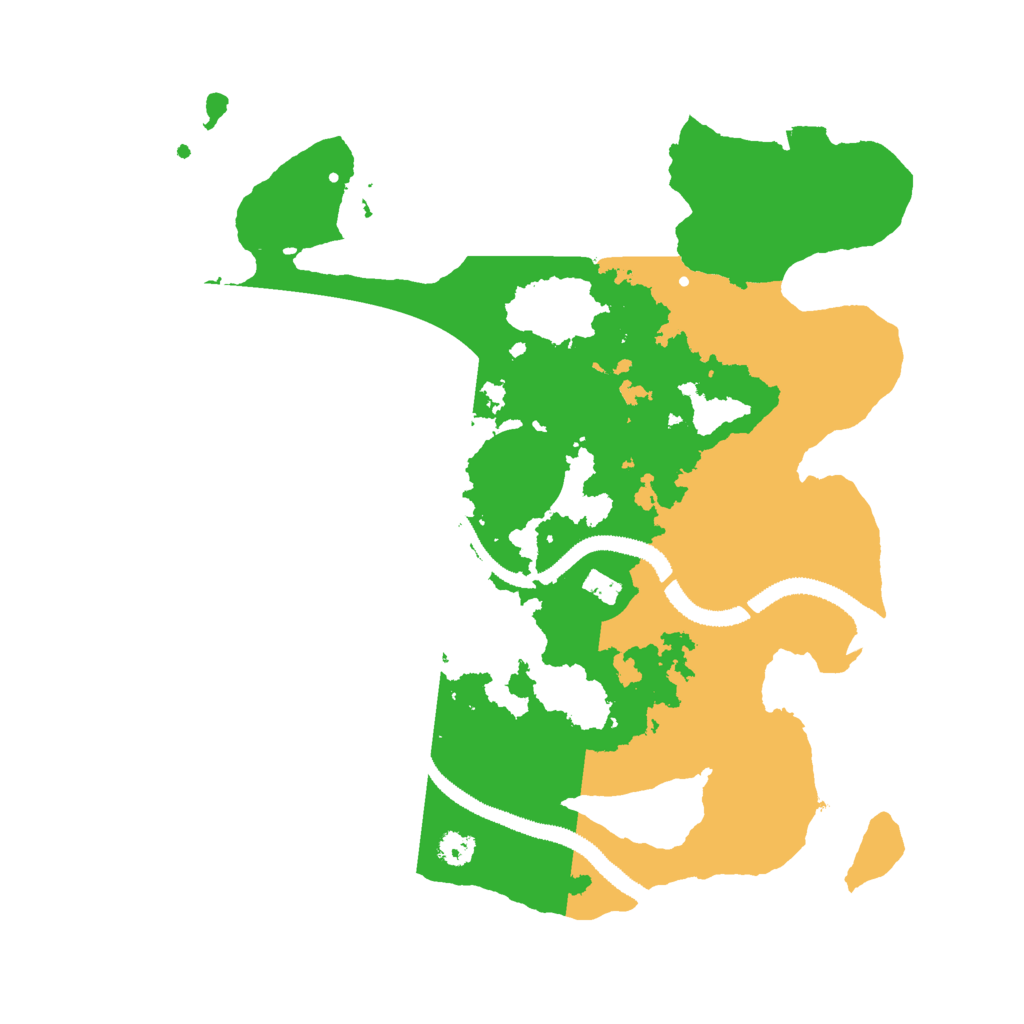 Biome Rust Map: Procedural Map, Size: 3000, Seed: 830591891