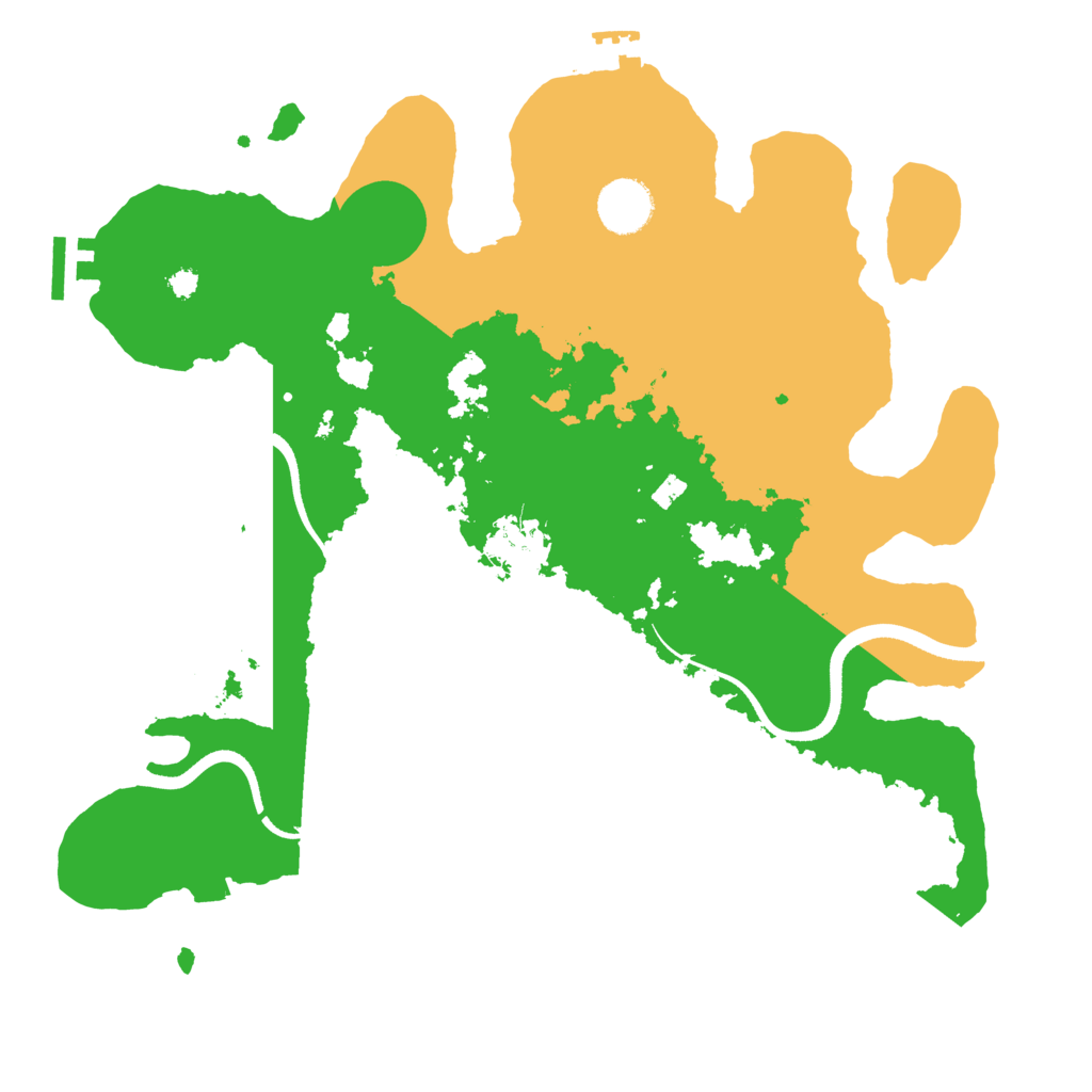 Biome Rust Map: Procedural Map, Size: 3500, Seed: 227642701