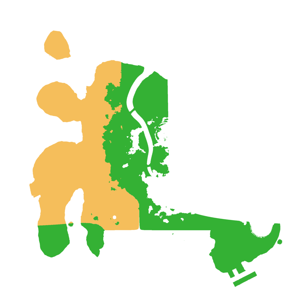 Biome Rust Map: Procedural Map, Size: 2500, Seed: 654365